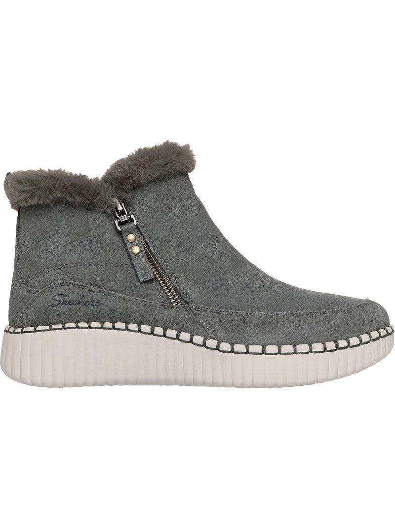 Bottine cuir skechers wilshire blvd-fresh zip Vert olive - Kiabi