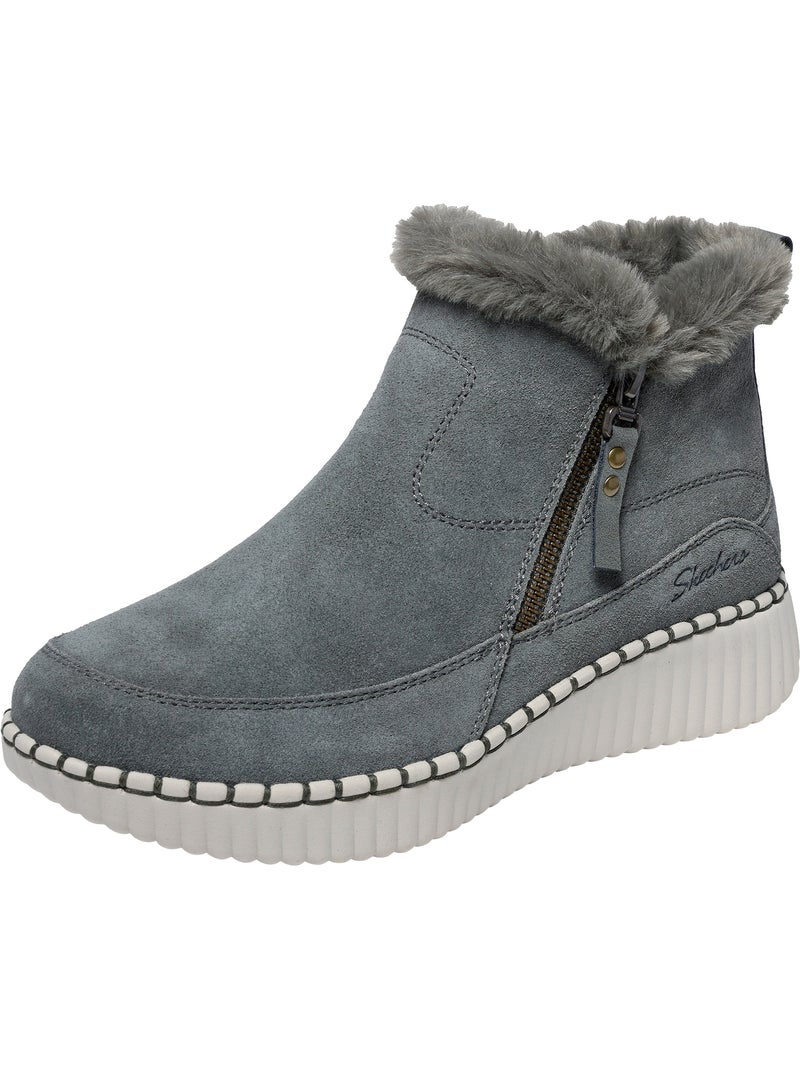 Bottine cuir skechers wilshire blvd-fresh zip Vert olive - Kiabi