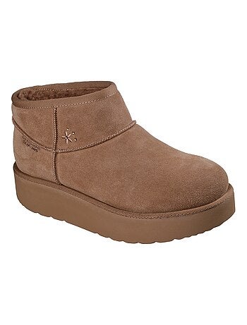 Bottine Cuir Slip-In Skechers Keep Cozy