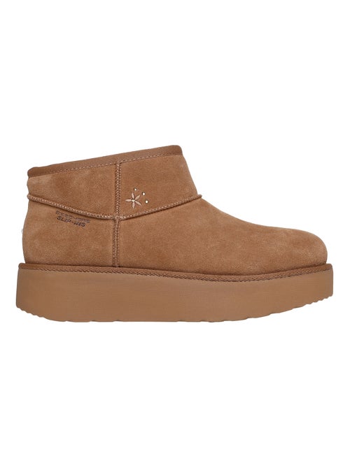 Bottine Cuir Slip-In Skechers Keep Cozy - Kiabi