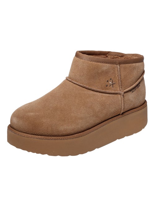 Bottine Cuir Slip-In Skechers Keep Cozy - Kiabi