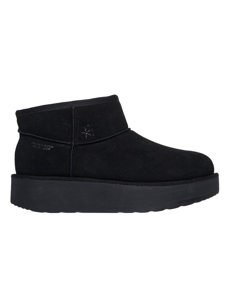 Bottine Cuir Slip-In Skechers Keep Cozy Noir - Kiabi