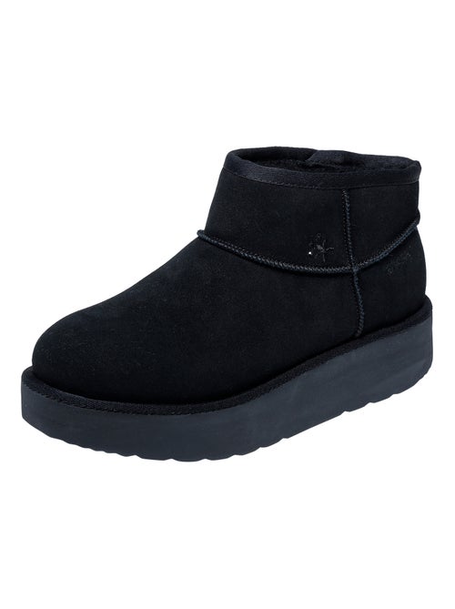 Bottine Cuir Slip-In Skechers Keep Cozy - Kiabi