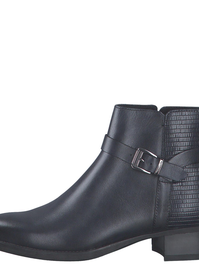 Bottine Cuir Tamaris Bleu - Kiabi