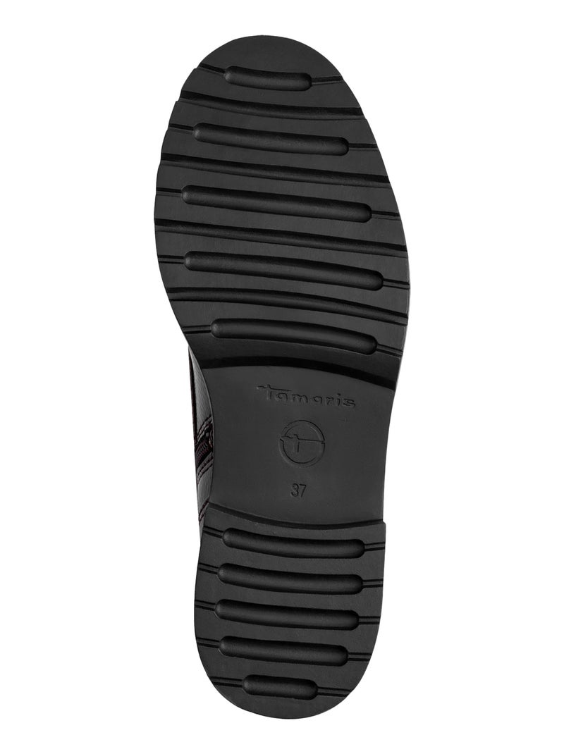 Bottine Cuir Tamaris Bordeaux - Kiabi