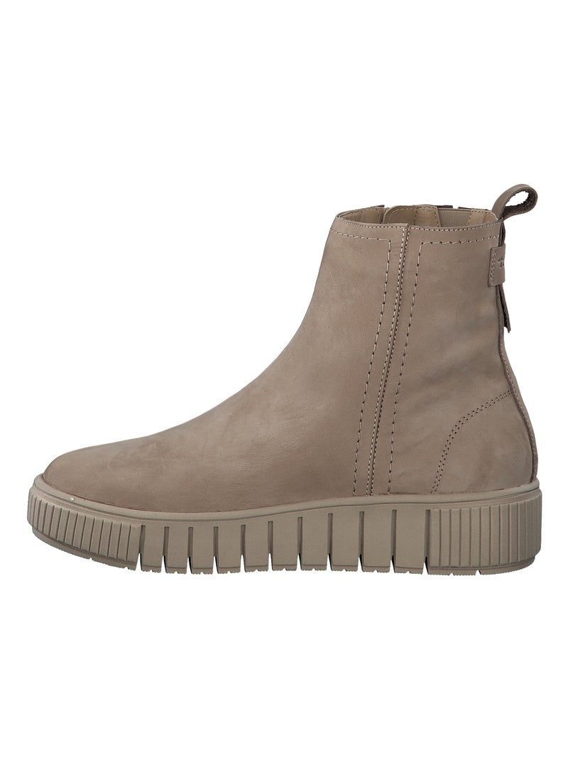 Bottine Cuir Tamaris Camel - Kiabi