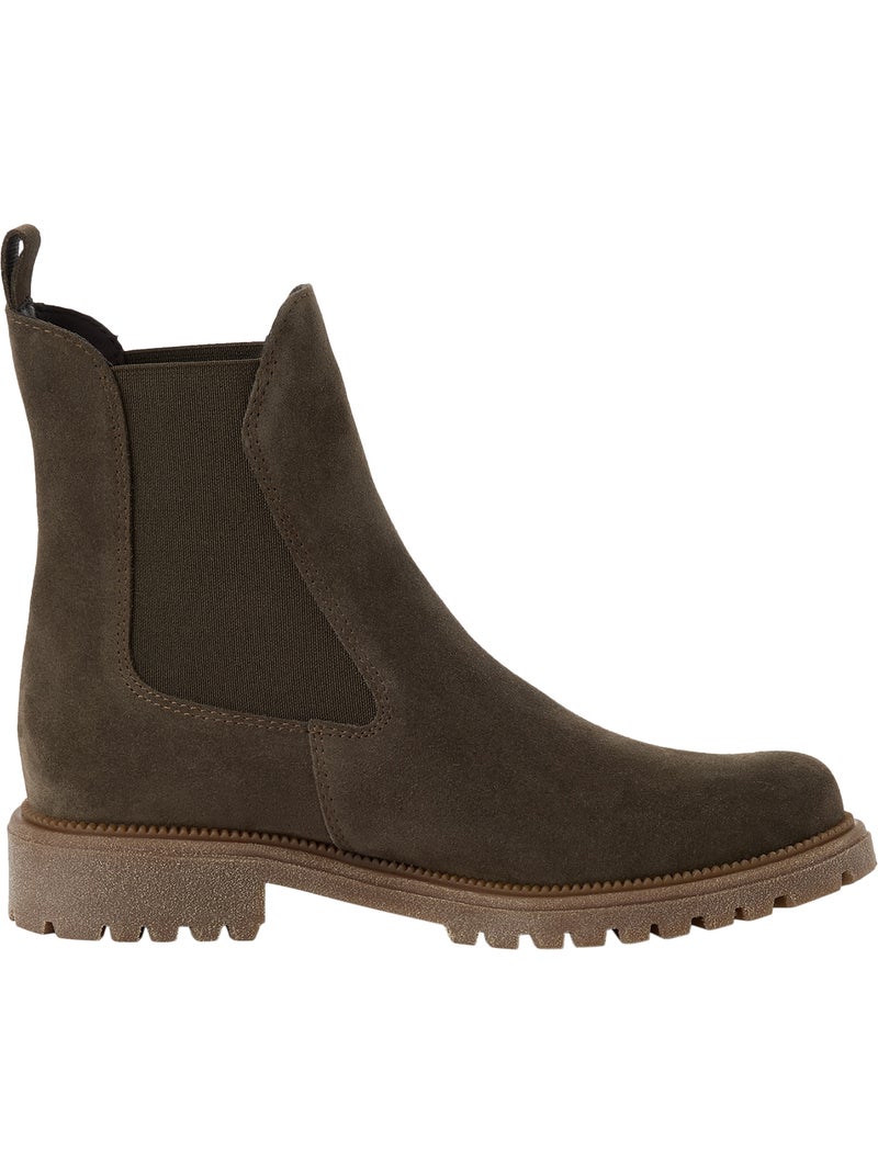 Bottine cuir tamaris chelsea Vert olive - Kiabi