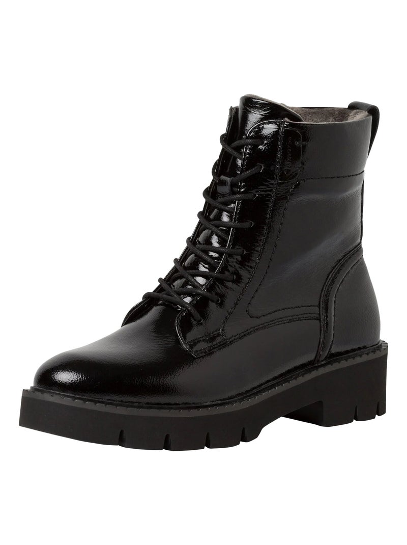 Bottine Cuir Tamaris Comfort Noir - Kiabi