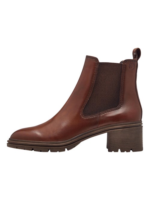 Bottine Cuir Tamaris Elasto - Kiabi