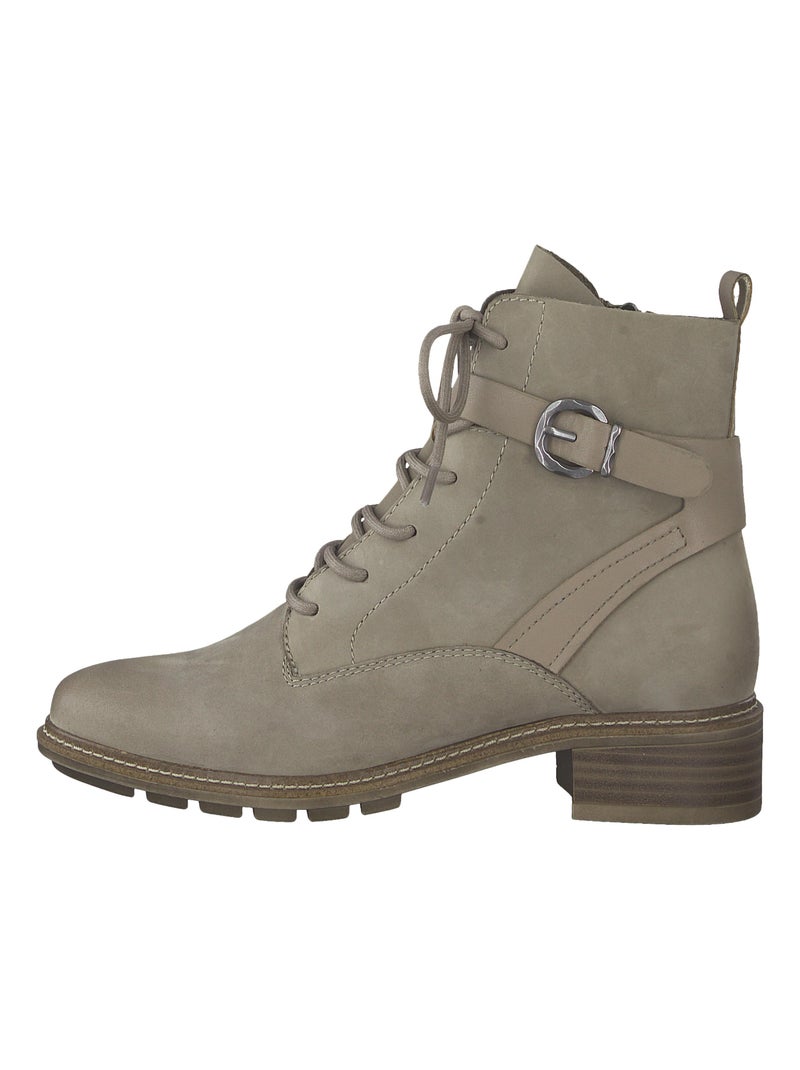 Bottine Cuir Tamaris Gris - Kiabi