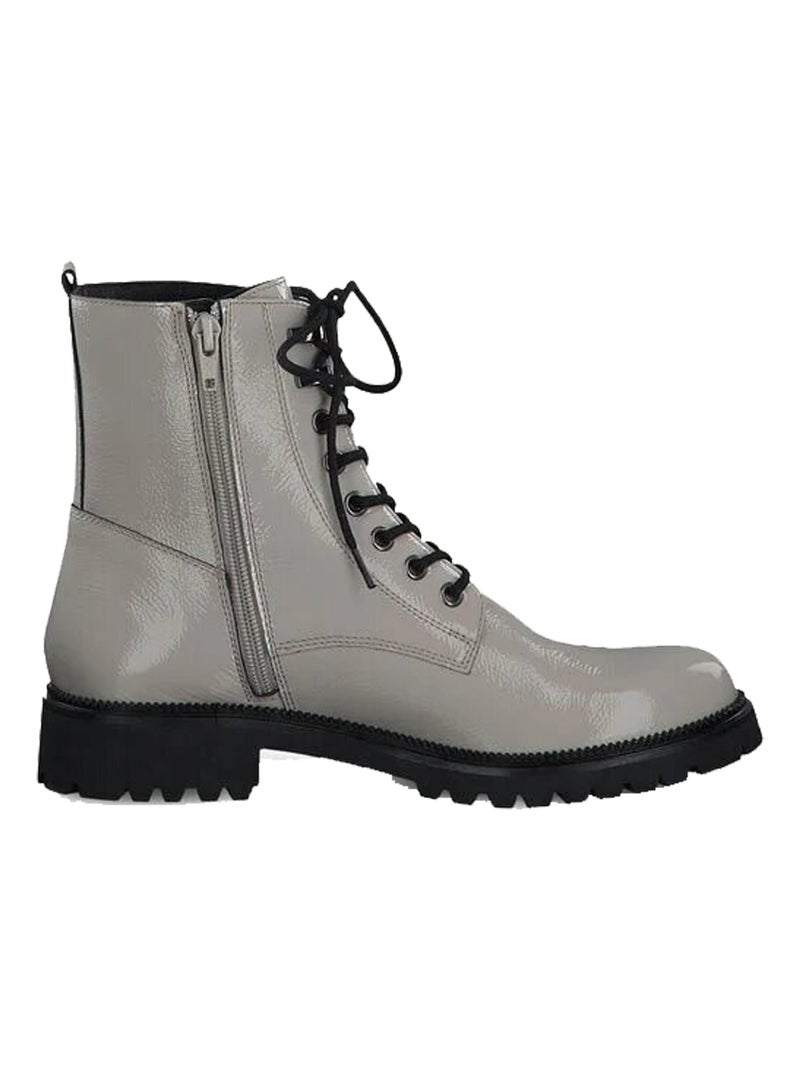 Bottine Cuir Tamaris Gris - Kiabi
