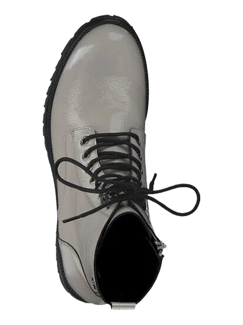 Bottine Cuir Tamaris Gris - Kiabi