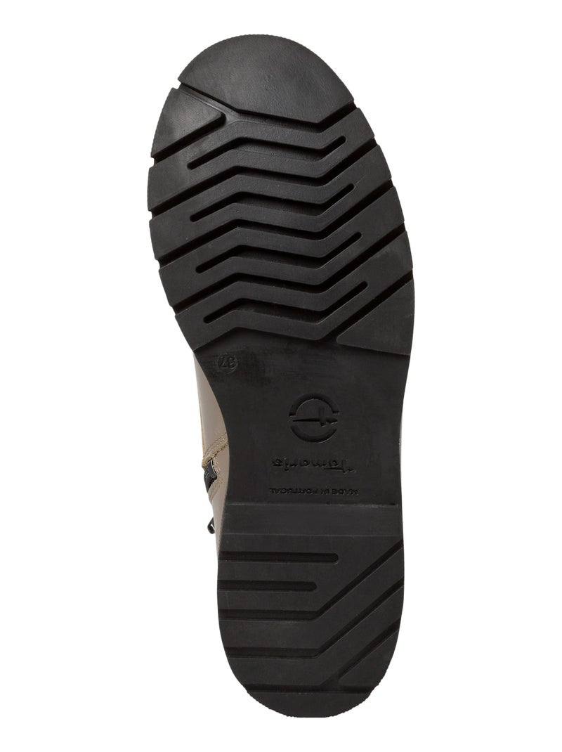 Bottine Cuir Tamaris Gris - Kiabi