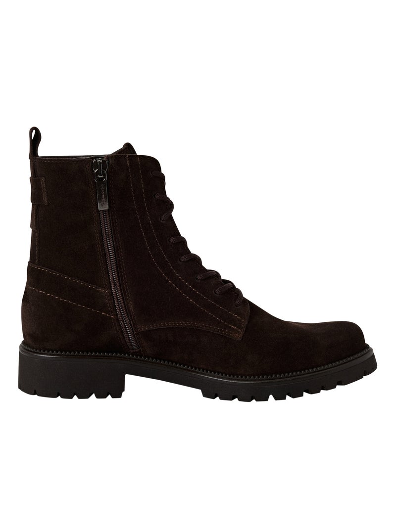 Bottine Cuir Tamaris Marron - Kiabi