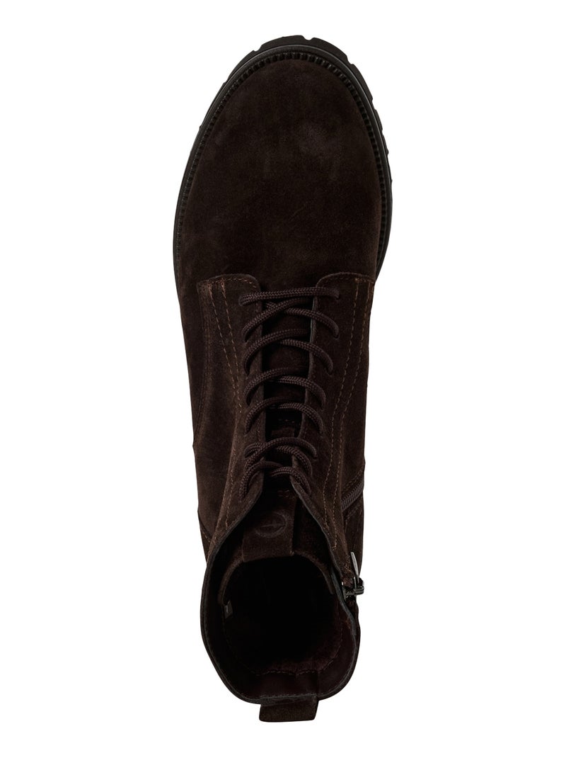 Bottine Cuir Tamaris Marron - Kiabi