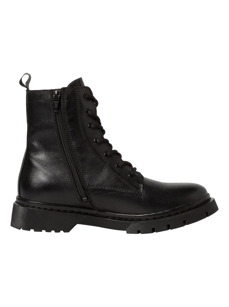 Bottine Cuir Tamaris Noir - Kiabi