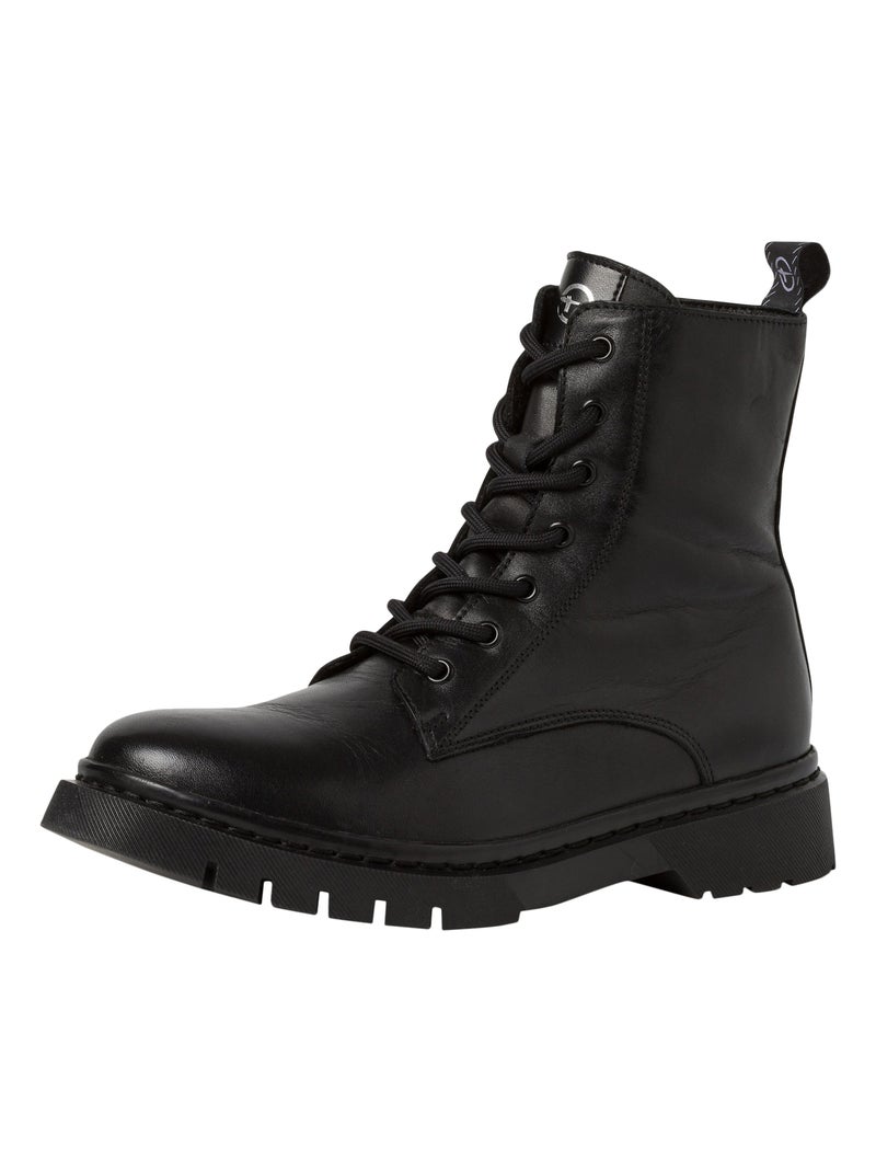 Bottine Cuir Tamaris Noir - Kiabi