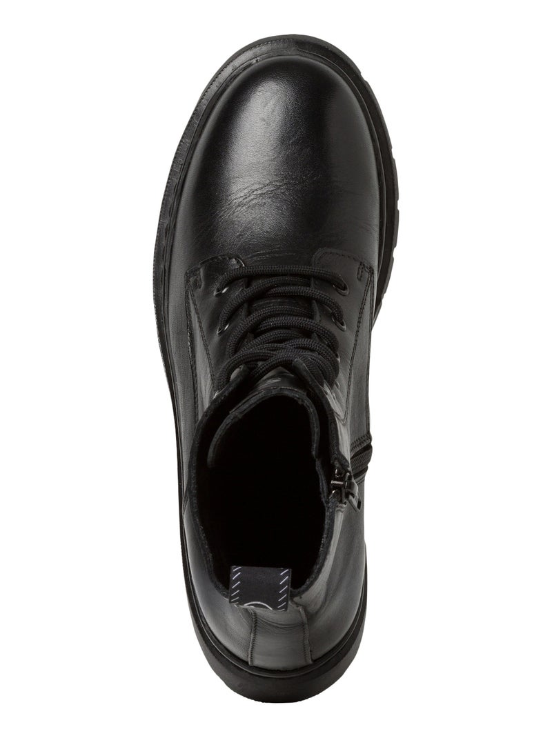 Bottine Cuir Tamaris Noir - Kiabi