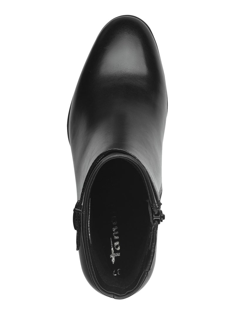 Bottine Cuir Tamaris Noir - Kiabi