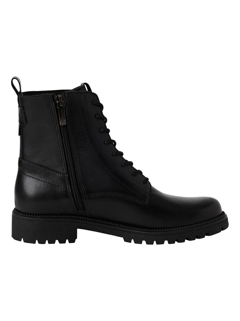 Bottine Cuir Tamaris Noir - Kiabi