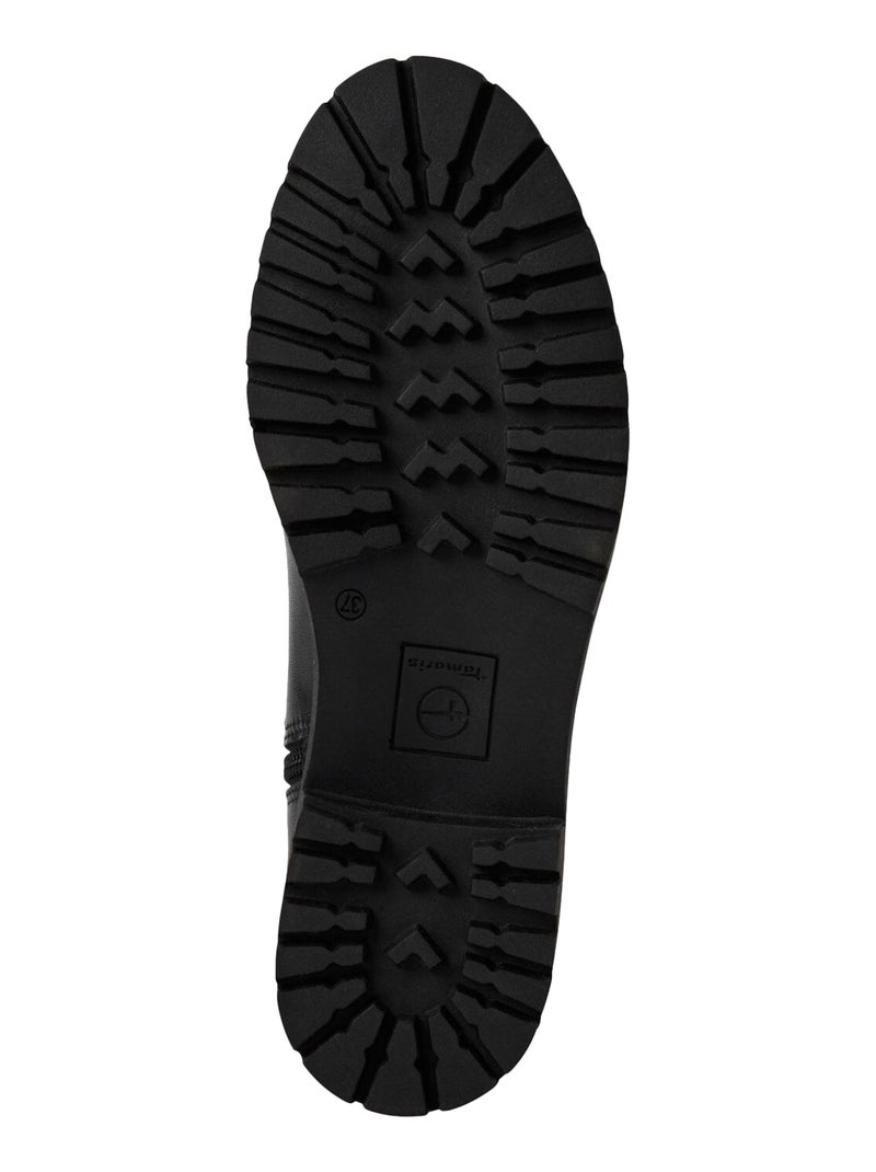 Bottine Cuir Tamaris Noir - Kiabi