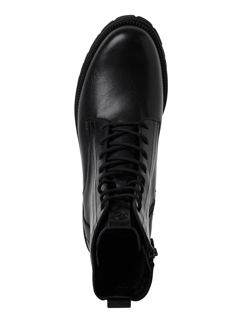 Bottine Cuir Tamaris Noir - Kiabi