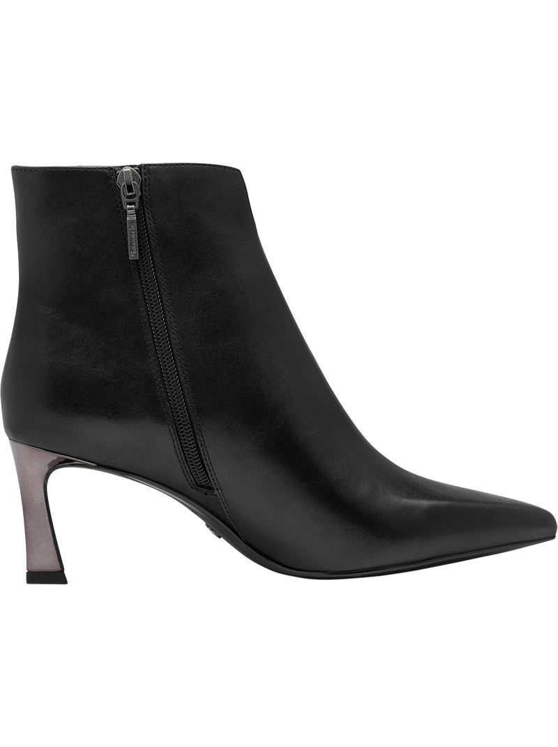Bottine cuir tamaris Noir - Kiabi
