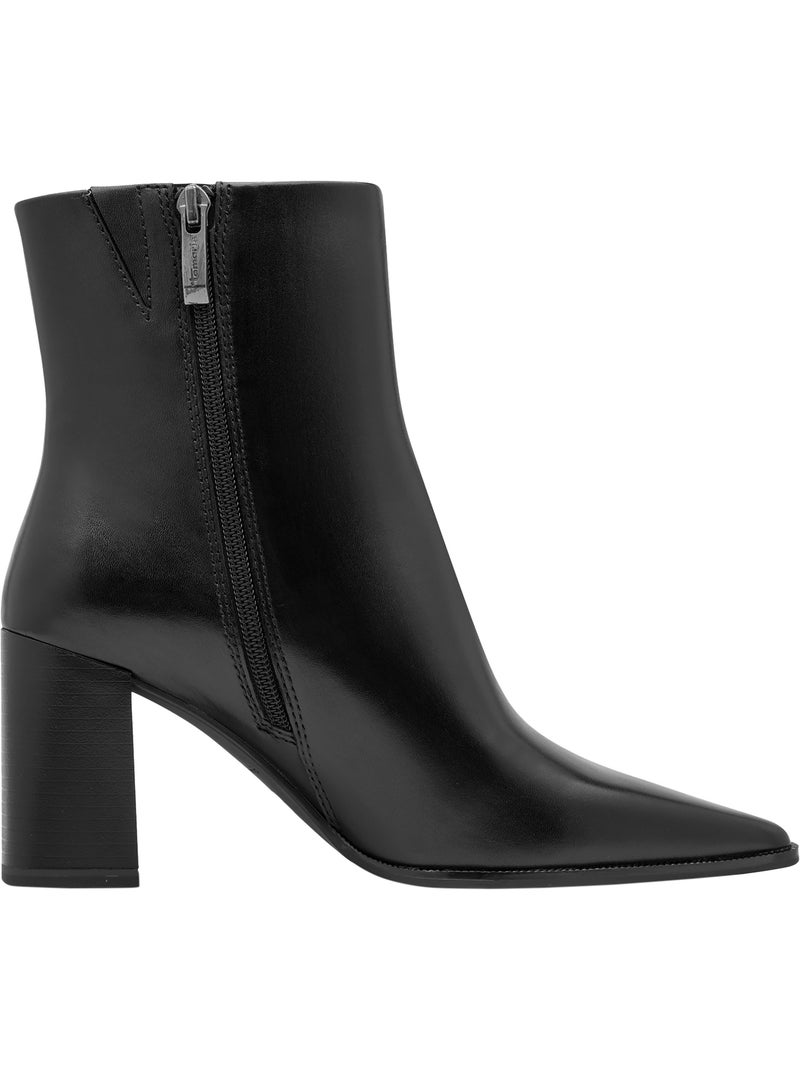 Bottine cuir tamaris Noir - Kiabi