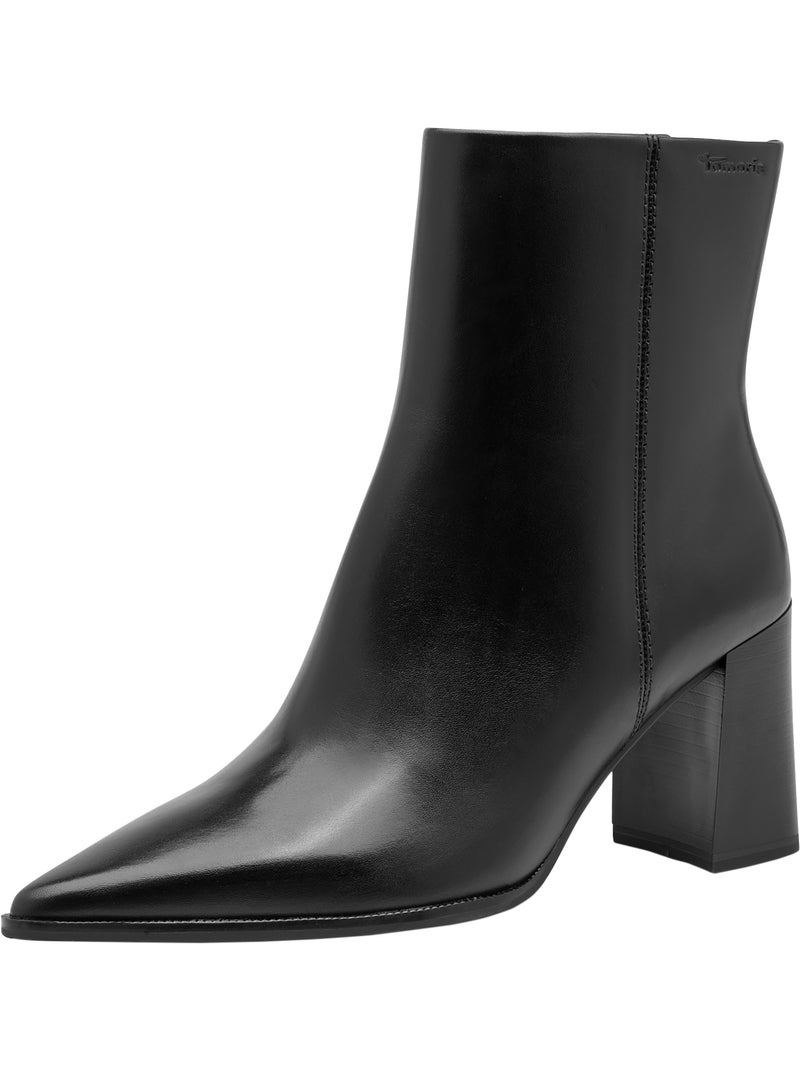 Bottine cuir tamaris Noir - Kiabi
