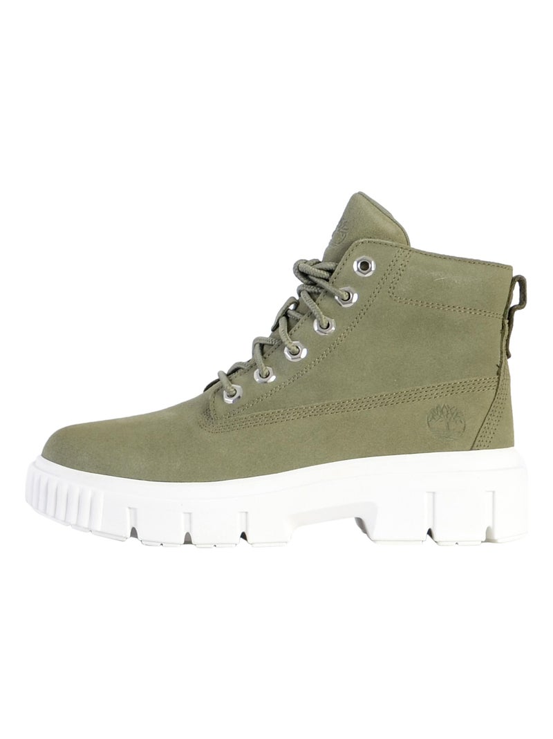 Bottine Cuir Timberland Greyfield Vert - Kiabi