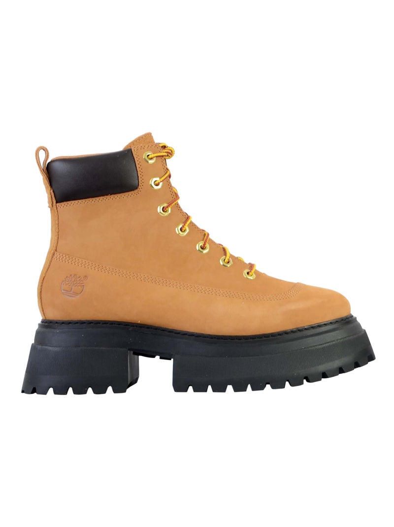 Bottine Cuir Timberland Sky 6 In Lace up Beige - Kiabi