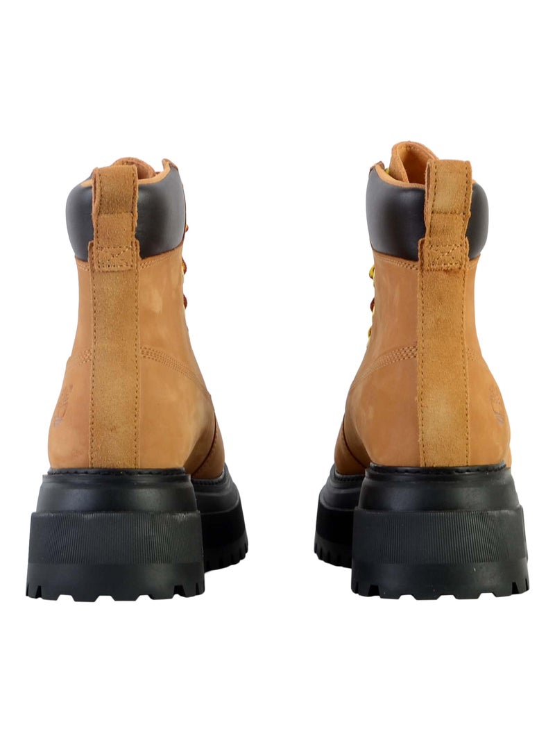 Bottine Cuir Timberland Sky 6 In Lace up Beige - Kiabi