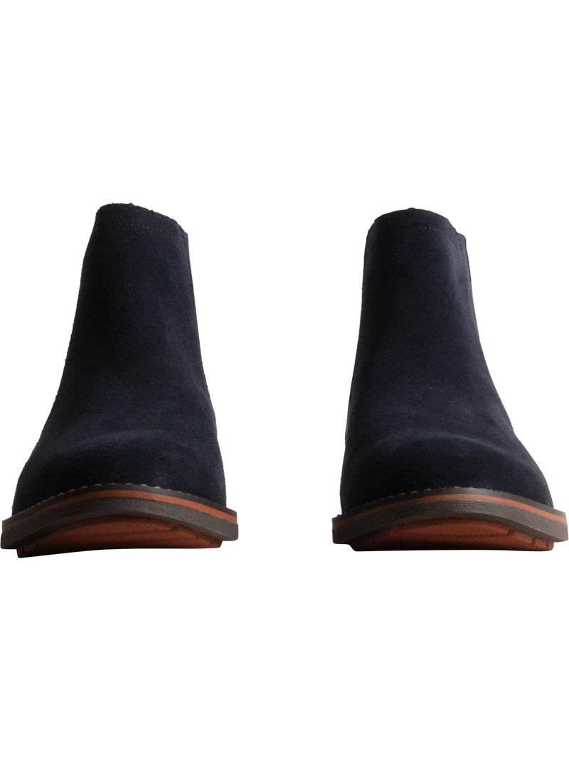 Bottine cuir xti Bleu - Kiabi