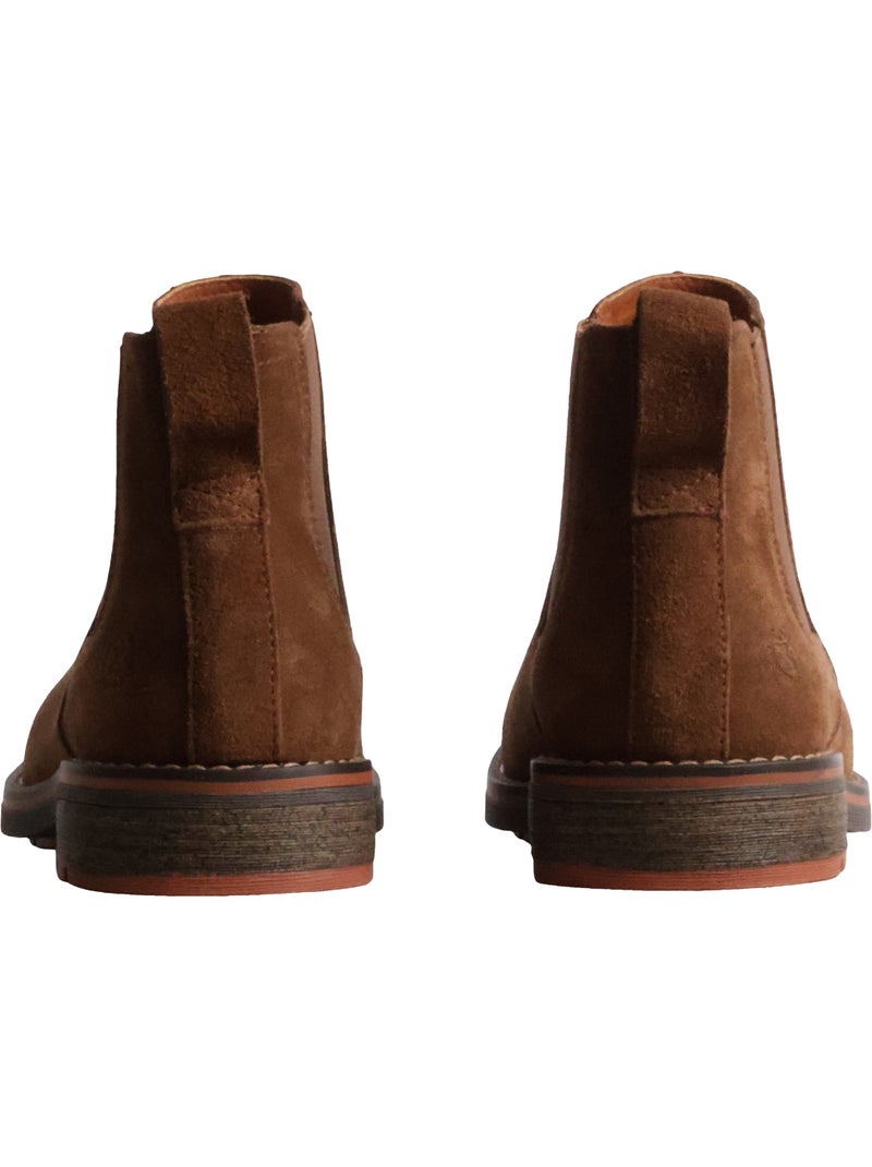 Bottine cuir xti Camel - Kiabi