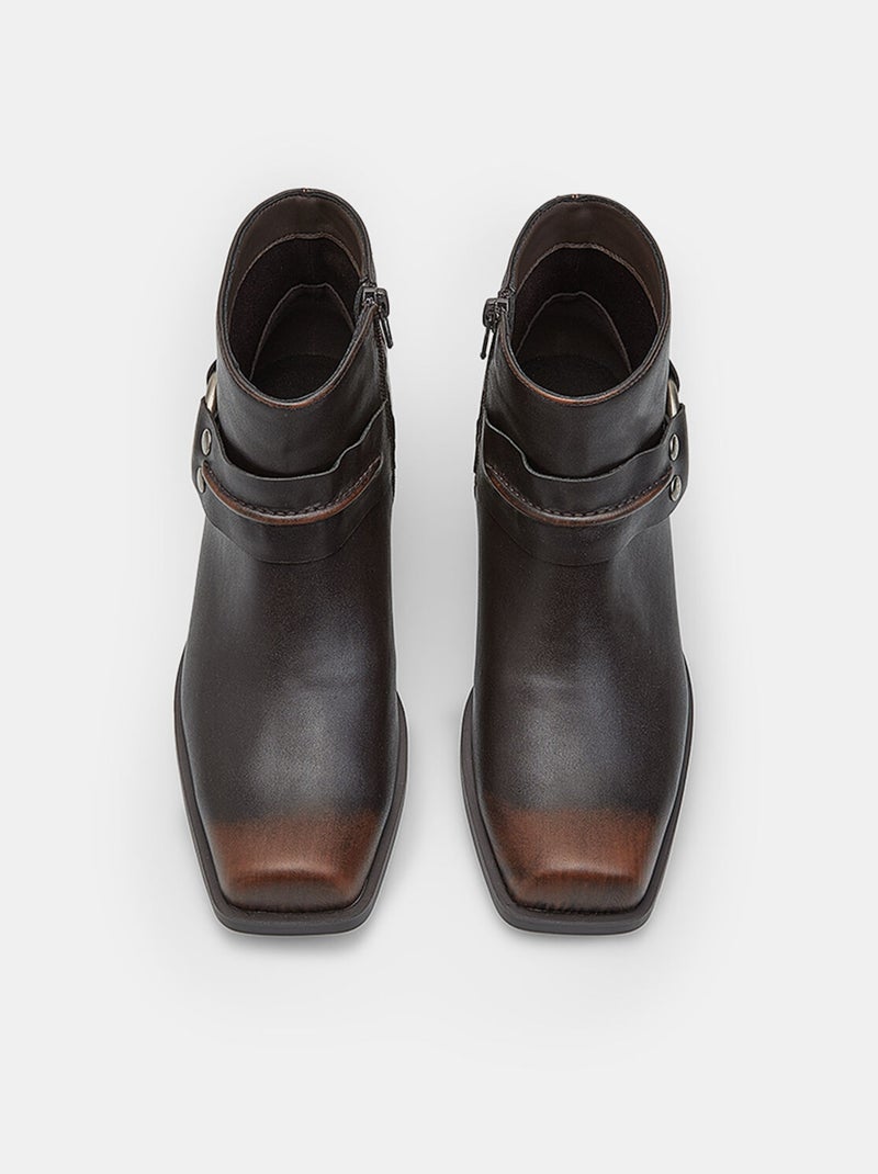 Bottine de cow-boy  BATA Marron - Kiabi