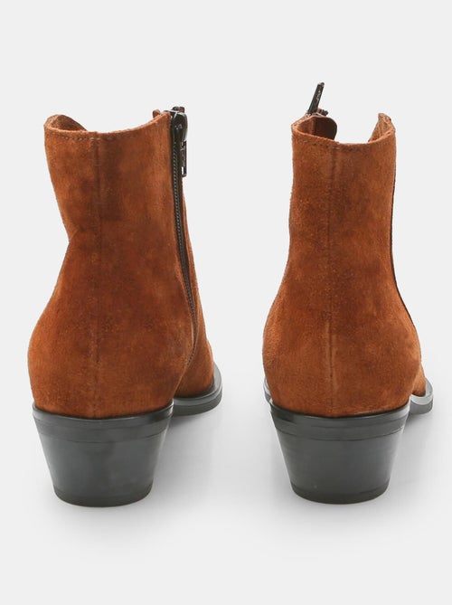 Bottine de cow-boy en daim BATA - Kiabi