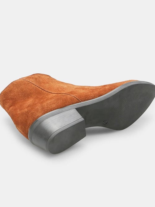 Bottine de cow-boy en daim BATA - Kiabi