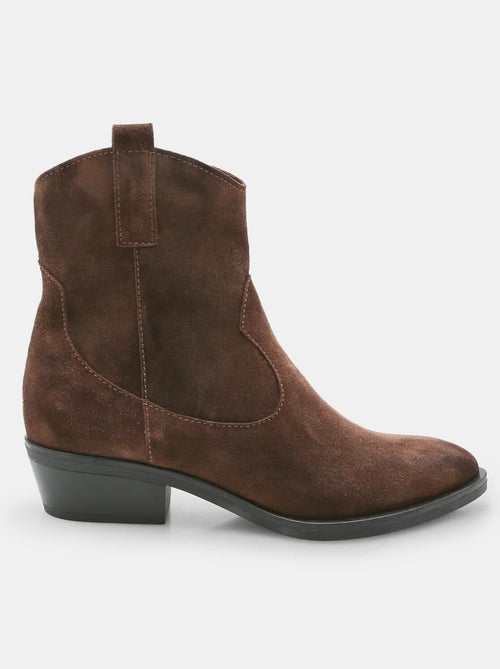Bottine de cow-boy en daim BATA - Kiabi