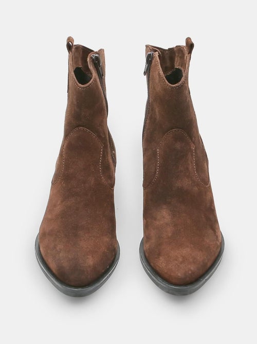 Bottine de cow-boy en daim BATA - Kiabi