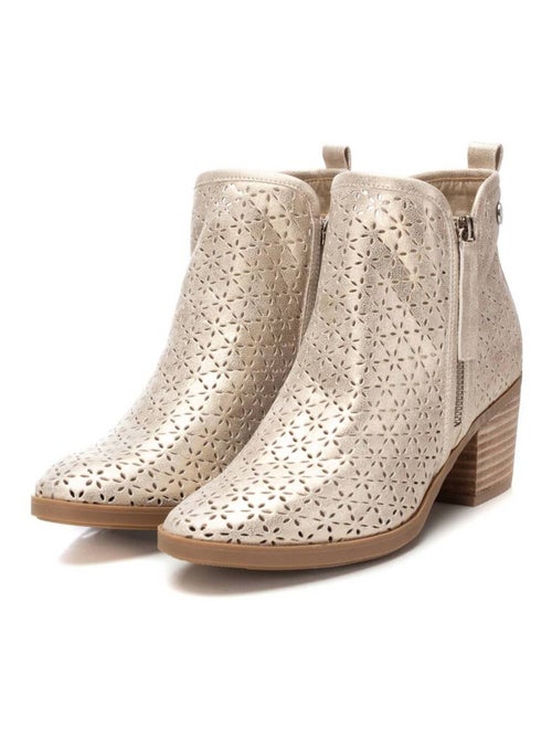 Bottine décontractée à talon fermeture éclair - Kiabi