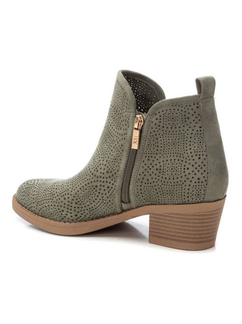 Bottine décontractée à talon fermeture éclair - Kiabi