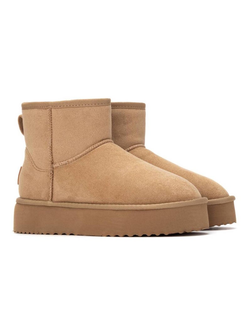 Bottine décontractée Beige - Kiabi