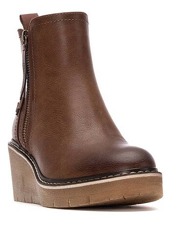 Bottine décontractée coin fermeture éclair