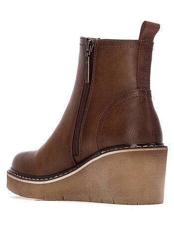 Bottine décontractée coin fermeture éclair