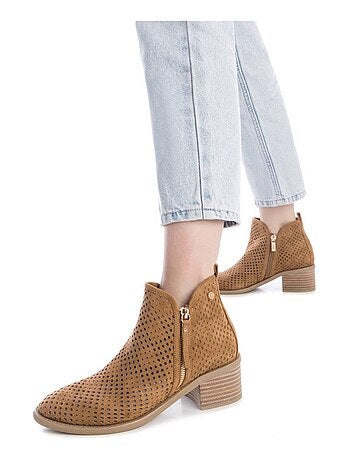 Bottine décontractée fermeture éclair