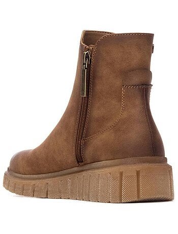 Bottine décontractée fermeture éclair