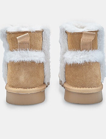 Bottine d'hiver pour fille en daim avec inserts Bata