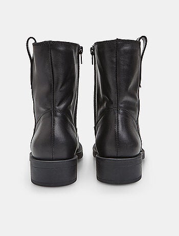 Bottine en cuir avec boucle pour femme Bata