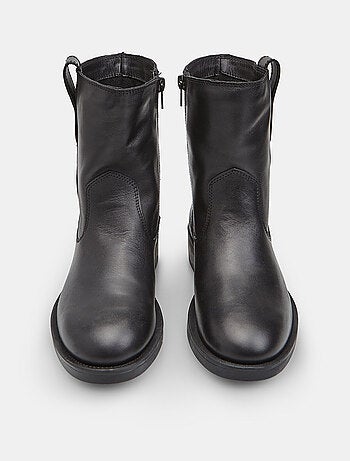 Bottine en cuir avec boucle pour femme Bata