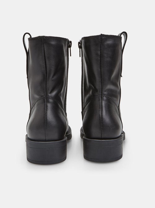 Bottine en cuir avec boucle pour femme Bata - Kiabi